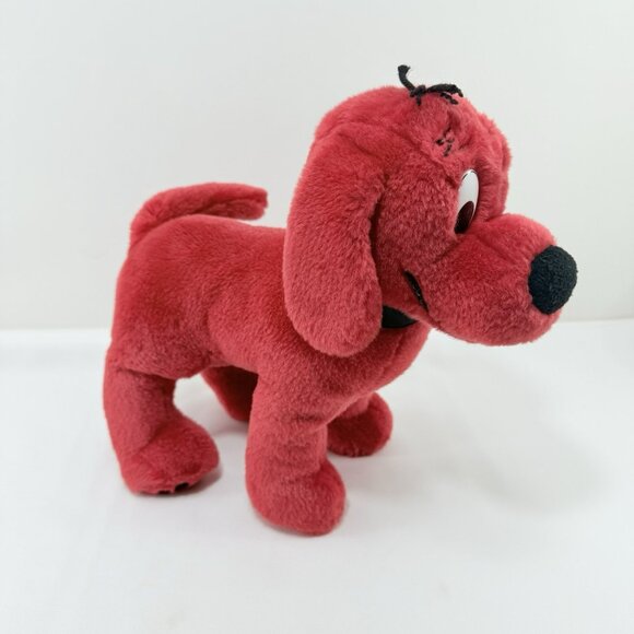 Douglas Scholastic Clifford Big Red Dog Plush Toy Book Stand Cuddle Collar Name - Picture 3 of 12